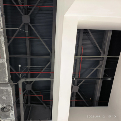 Крыша CAD склада стальной структуры залива Q235B одиночная для сарая Hall