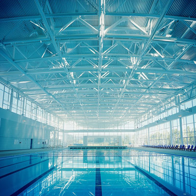 Структура из стали для крыш бассейнов